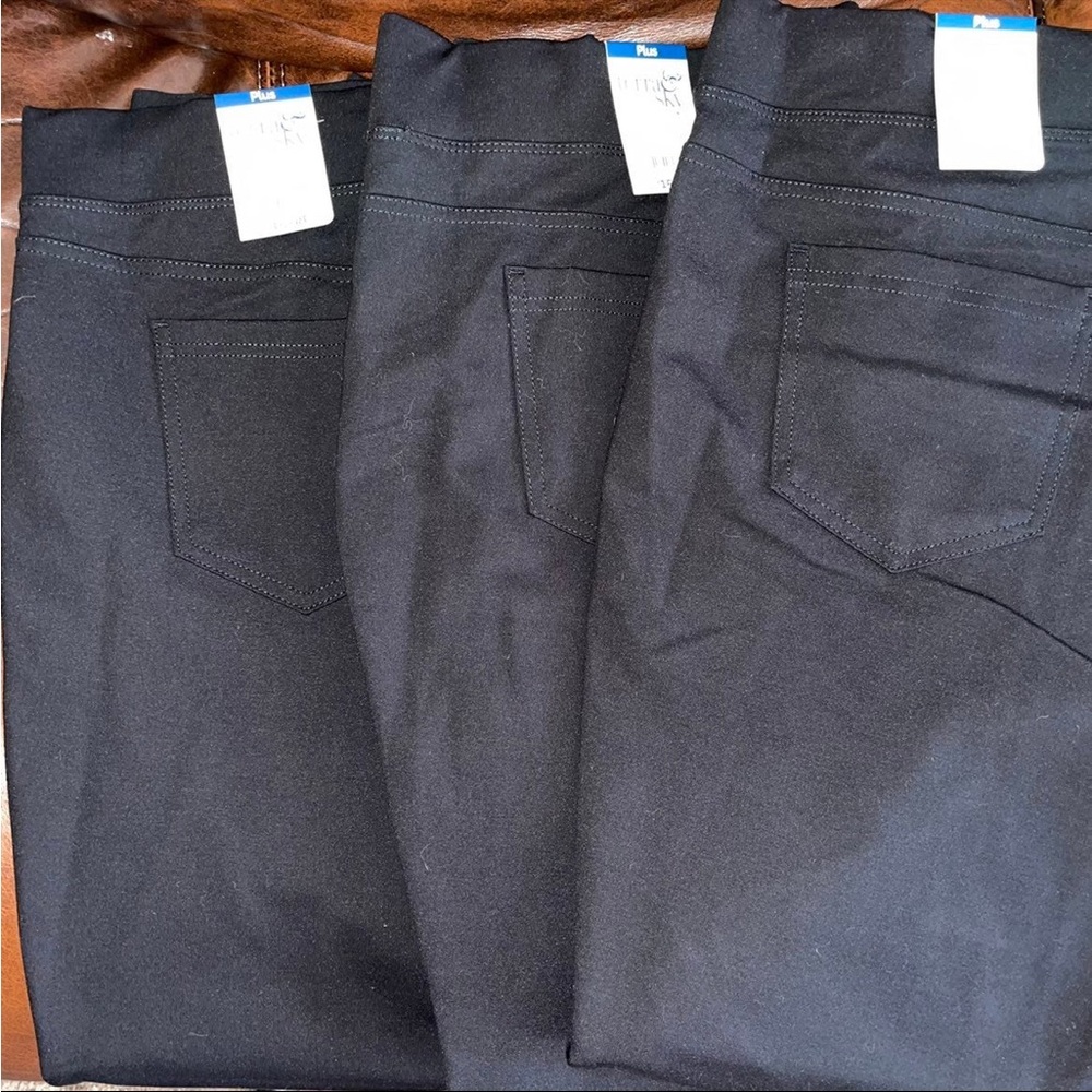 Bundle womens black plus size pants